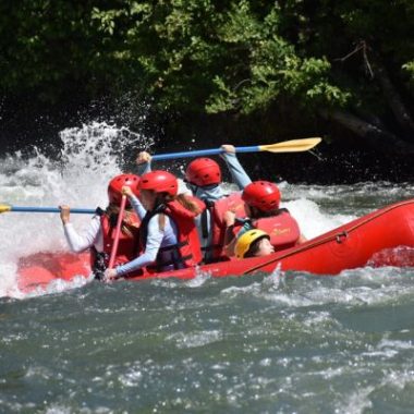 A whitewater rafting trip down the Deschutes River in Central Oregon.