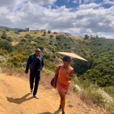 The Lane-Rich family enjoys a spring break getaway in Ojai, California.